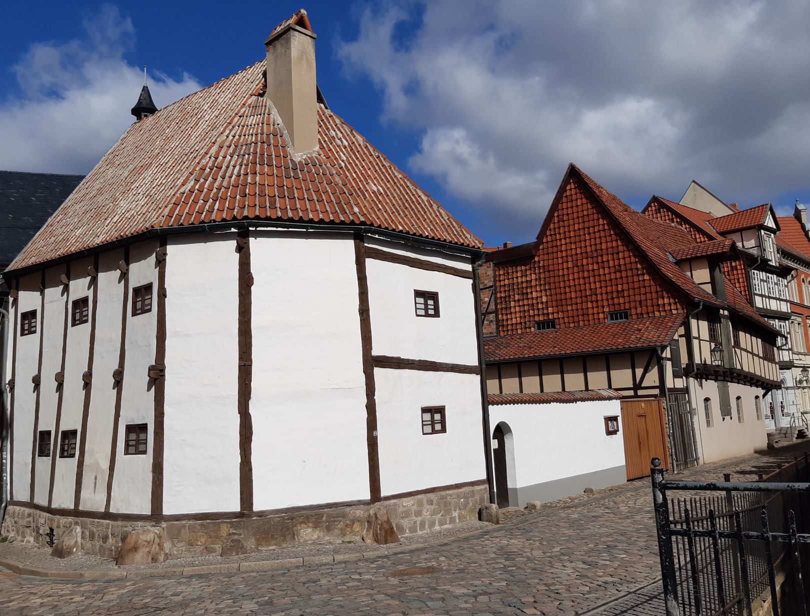 Das älteste Fachwekhaus in Quedlinburg, ein Ständerbau aus dem 17 Jahrhundert