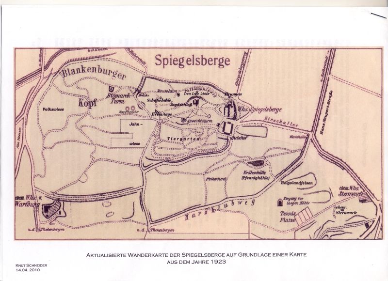 Lageplan Spiegelsberge