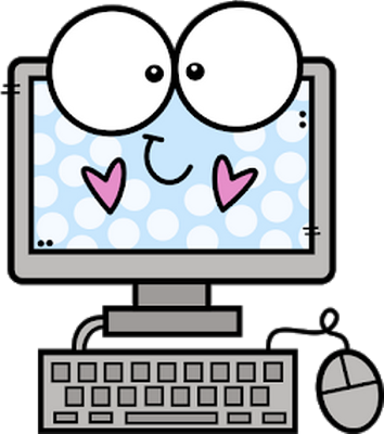 ordinateur - technologie - sciences et techniques - smiley émoticône émoji cartoon clipart illustration - artémotic