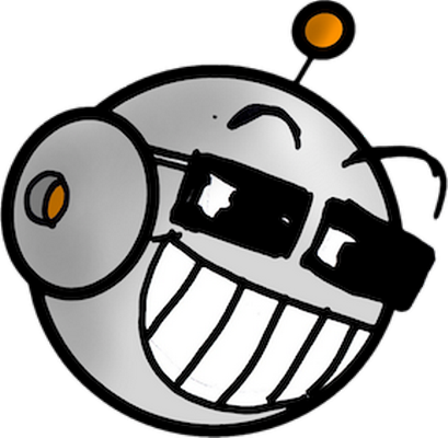 robot - technologie - sciences et techniques - smiley émoticône émoji cartoon clipart illustration - artémotic