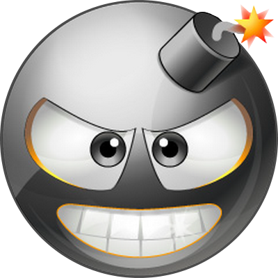 explosion - technologie - sciences et techniques - smiley émoticône émoji cartoon clipart illustration - artémotic