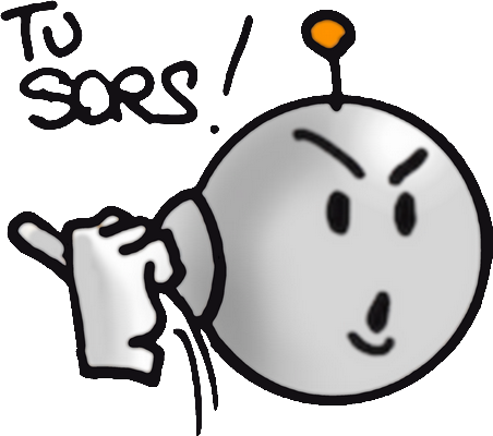 robot - technologie - sciences et techniques - smiley émoticône émoji cartoon clipart illustration - artémotic