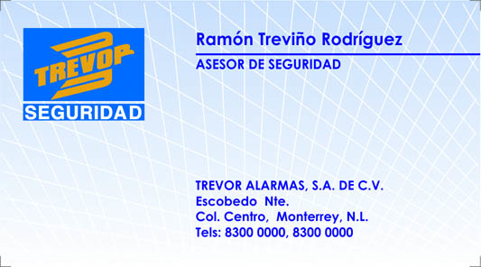Tarjeta Presentación Trevor