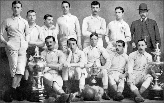 Blackburn Rovers, FA Cup winners;1884.