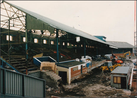 The Nuttall Street stand, 1993.