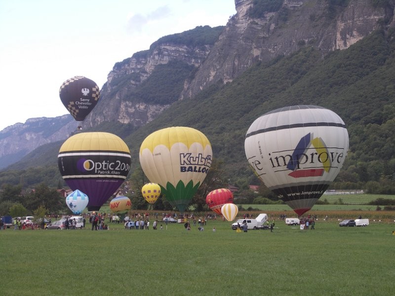 La coupe Icare, c'est aussi des montgolfières ...
