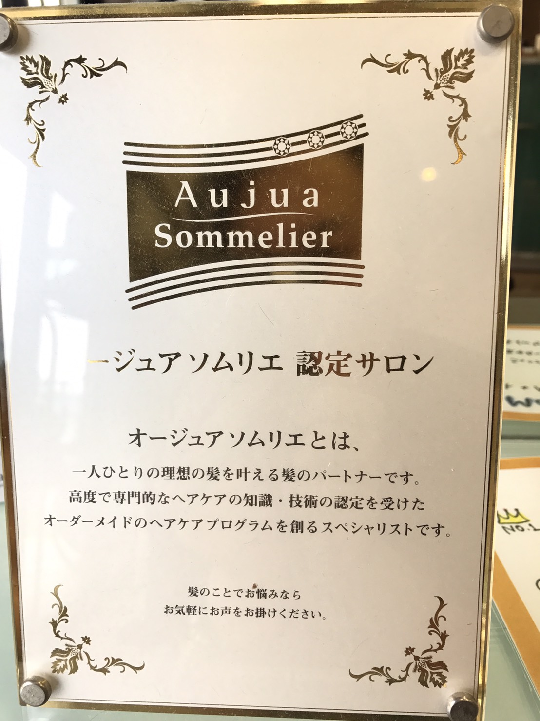 オージュアソムリエって知ってますか パウダーヘアー