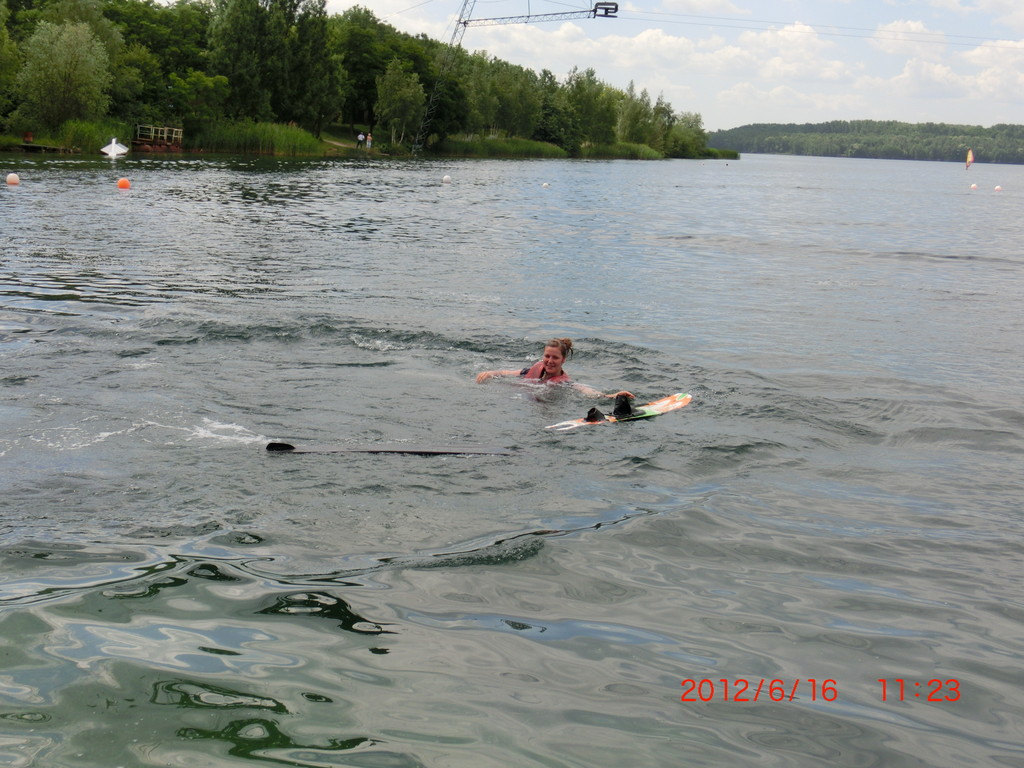 Tappi wollte lieber schwimmen, als fahren