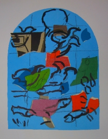 Ruben - second color study from Jerusalem Windows PC.049 (1962)