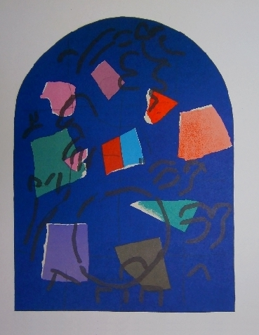 Simeon - second color study from Jerusalem Windows PC.049 (1962)