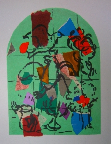 Asher - second color study from Jerusalem Windows PC.049 (1962)