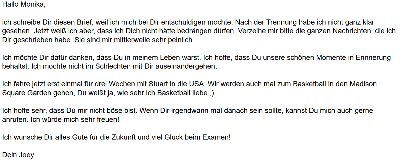 Brief An Ex Freund Nach Trennung Muster www.exzurueck24.de