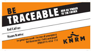 De KNRM Betraceable sticker