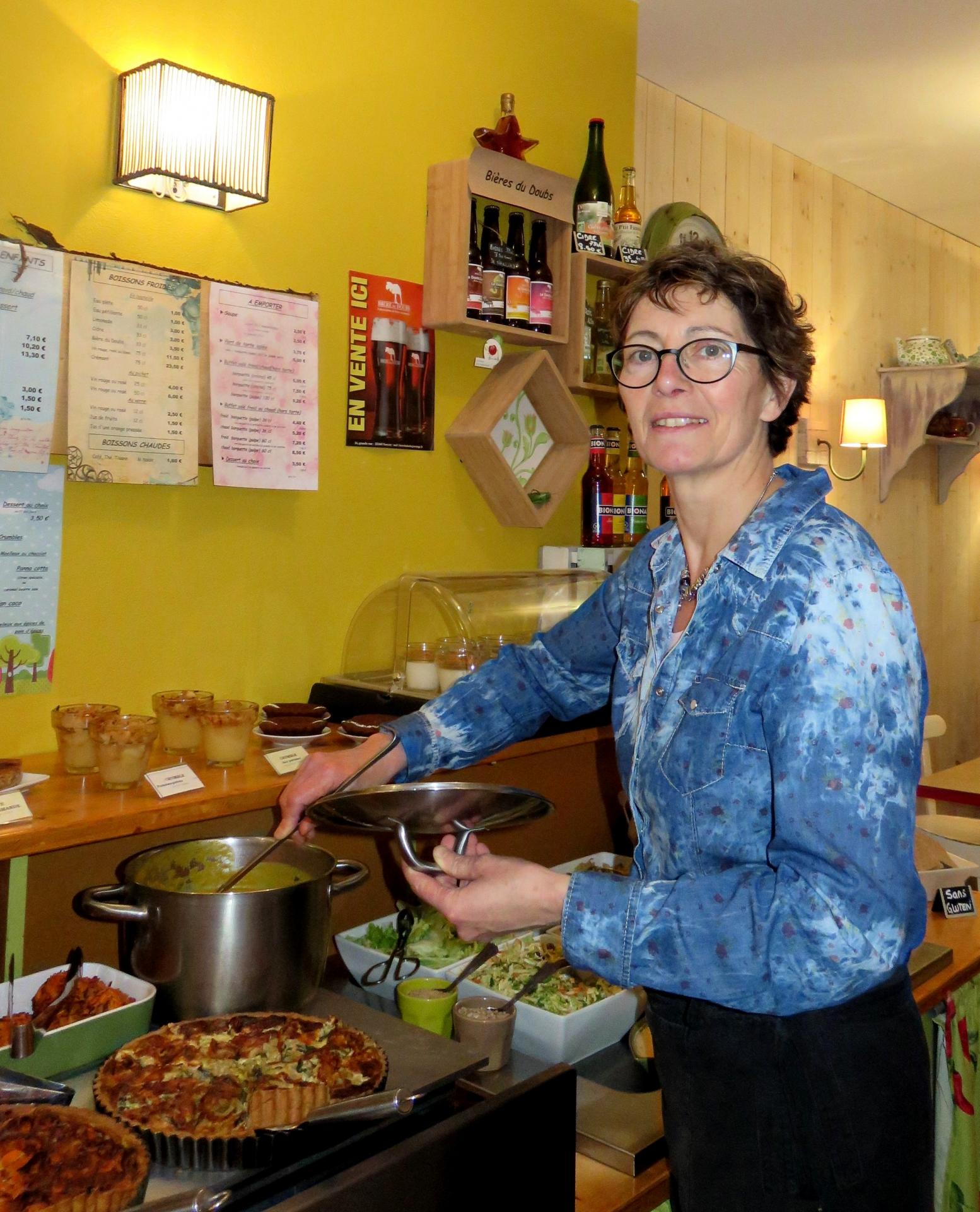 Catherine SIBILLE : Gérante d'une cantine bio et végétarienne à Besançon (France)