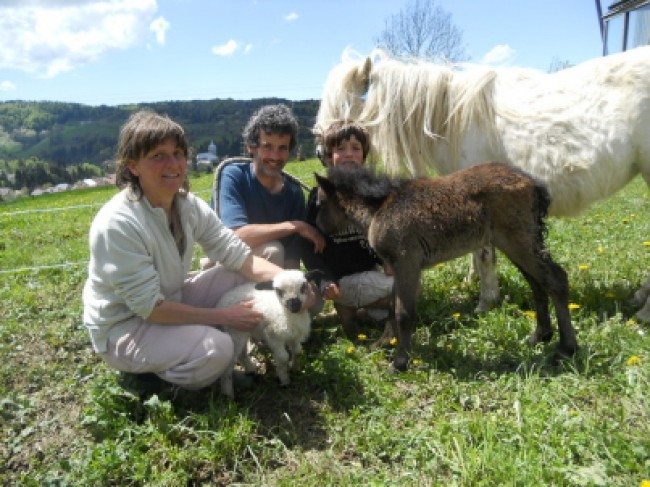 Loëtitia LAPPRAND et Patrick ABRAHAM : Constructeurs d'une ferme écologique et pédagogique dans le Jura (France)