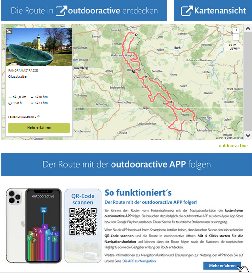 Übersichtskarte der Glasstraße - Glasstraße Bayerischer Wald