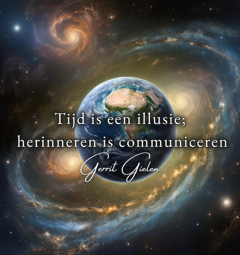 Tijd is een illusie; herinneren is communiceren