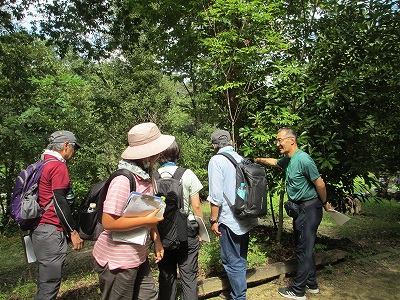 自然解説の実施-1グループ一部