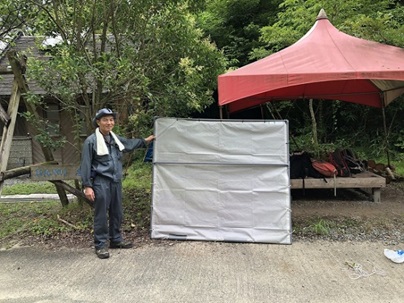 防護ネット完成
