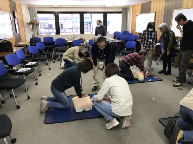 心肺蘇生トレーニング実施