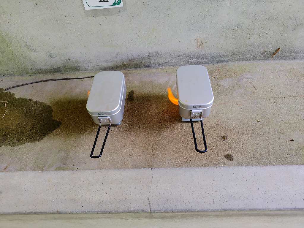メステイン加熱中