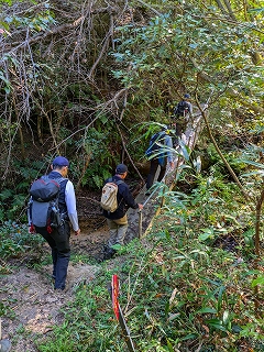 北山師山に向かう道中