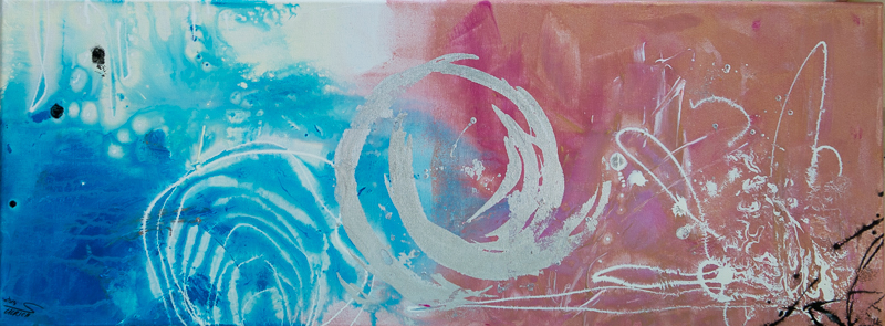 connection - Acryl auf Leinwand, 80x30 cm, 2014, U.Schachner/S. Ulrich
