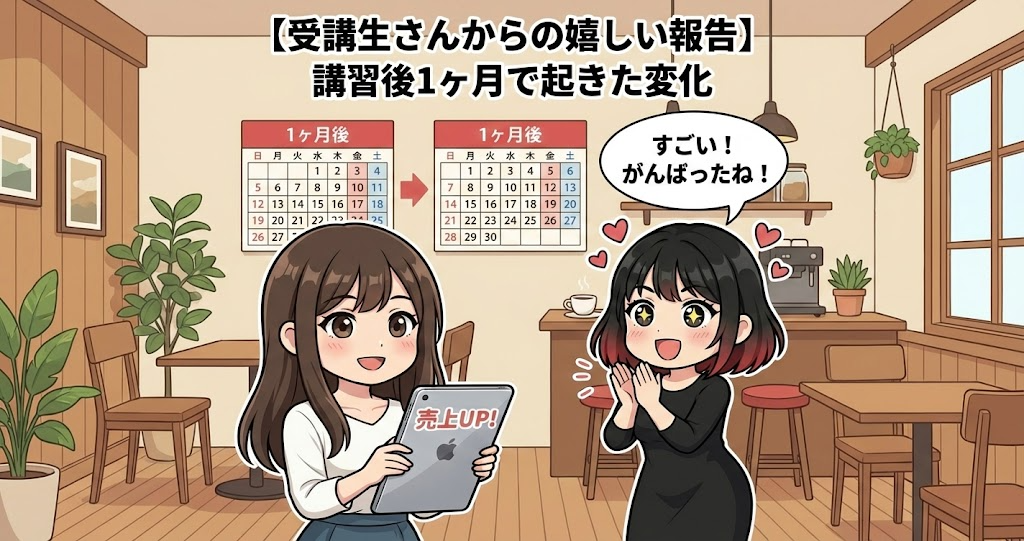 【受講生さんからの嬉しい報告】講習後1ヶ月で起きた変化
