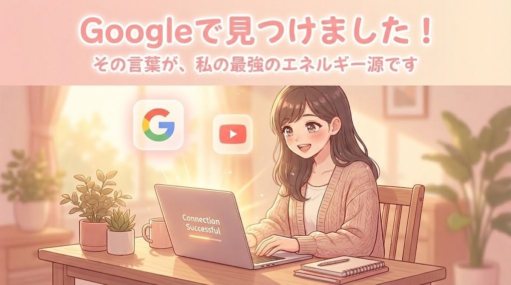 「Googleで見つけました！」その言葉が、私の最強のエネルギー源です