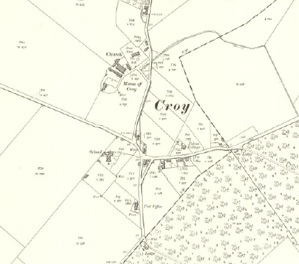 Croy in 1905 (OS 25 inch, 2nd series, revised 1903, Invernesshire sheet V.7)