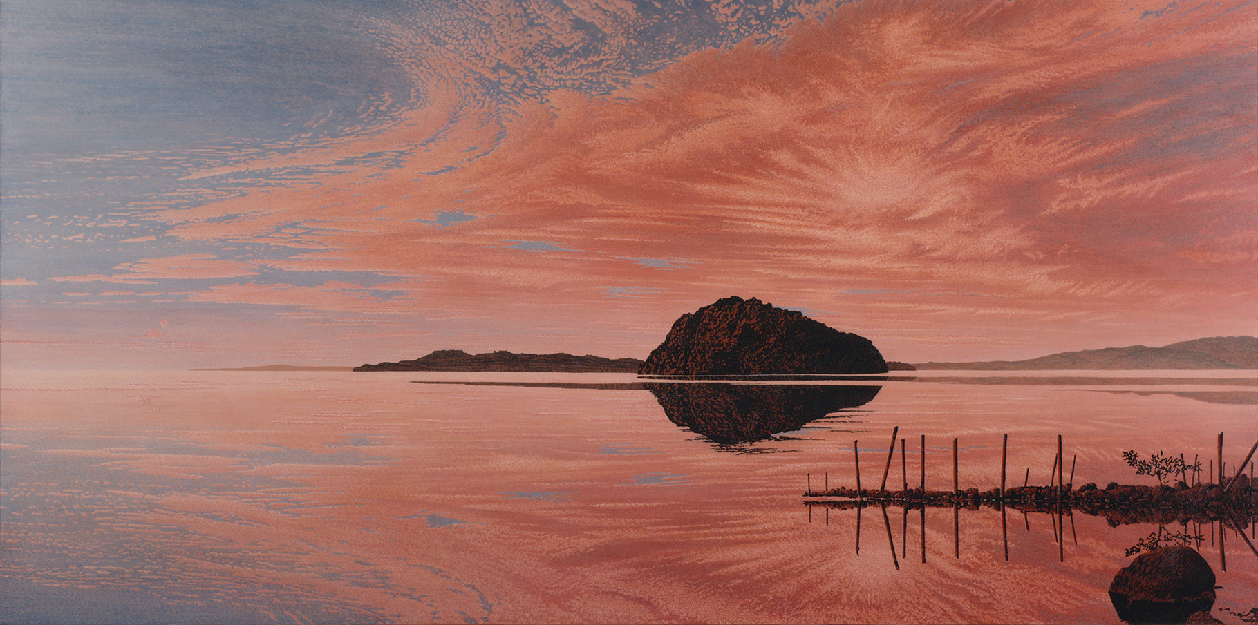  Lago Ranco Acrylique sur toile  195x97  1992