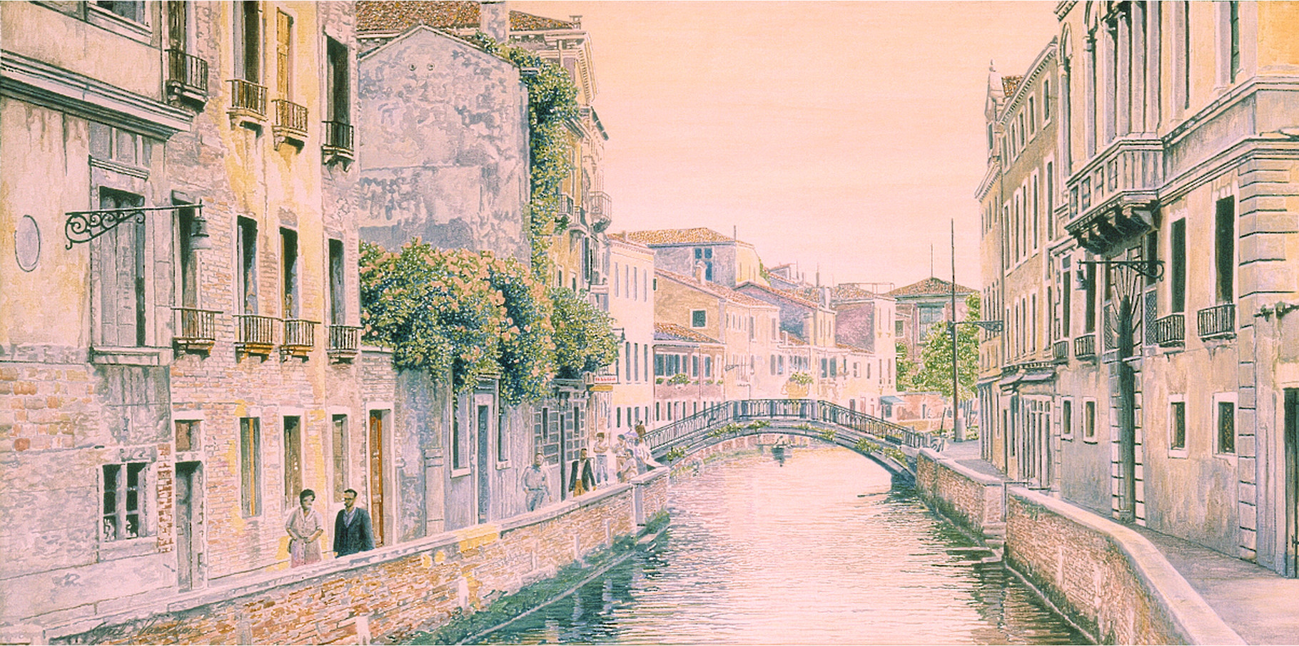 Fondamenta Sangiantoffetti   Acrylique sur toile