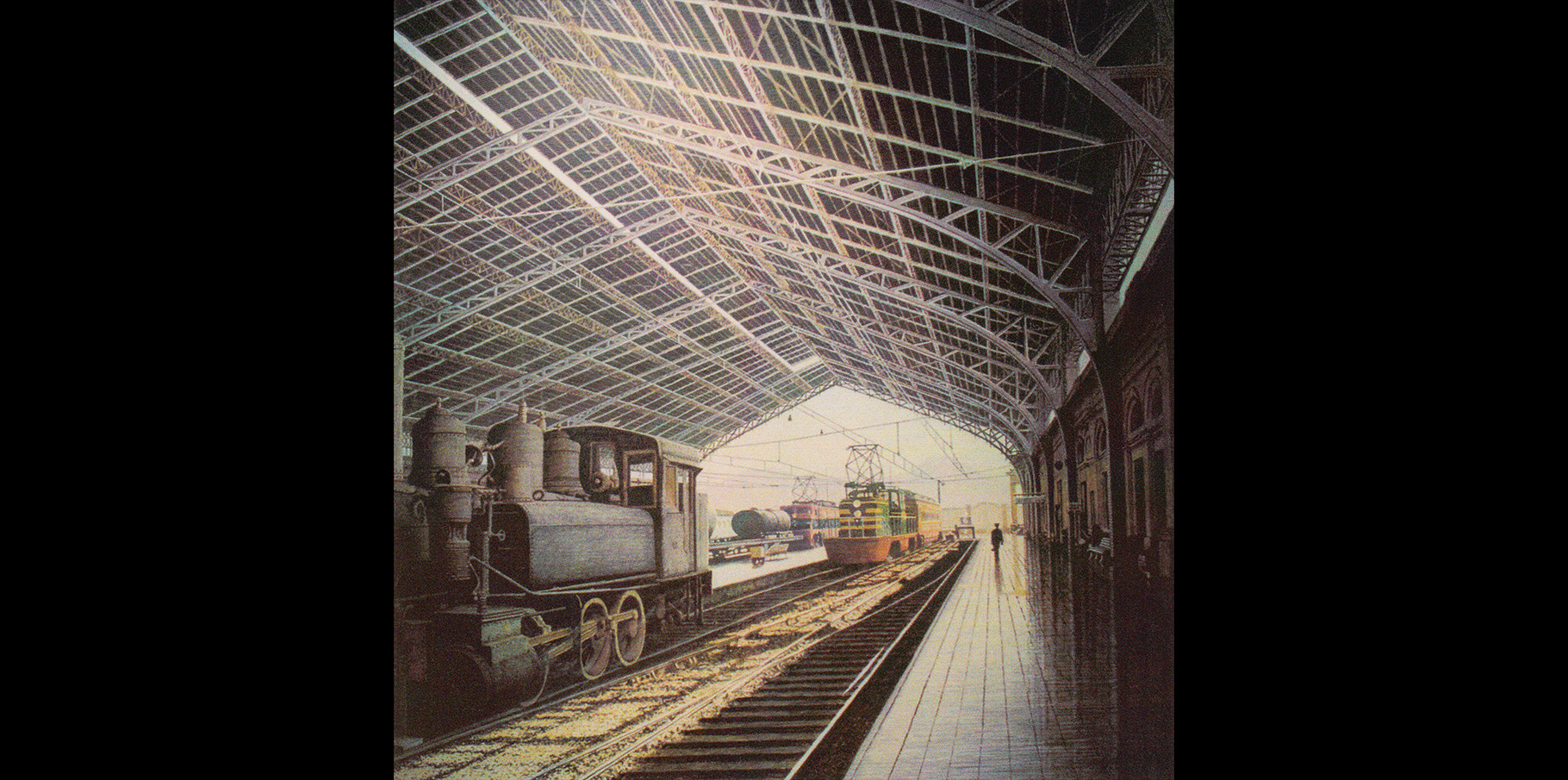 Gare central _Santiago   Acrylique sur toile  1995