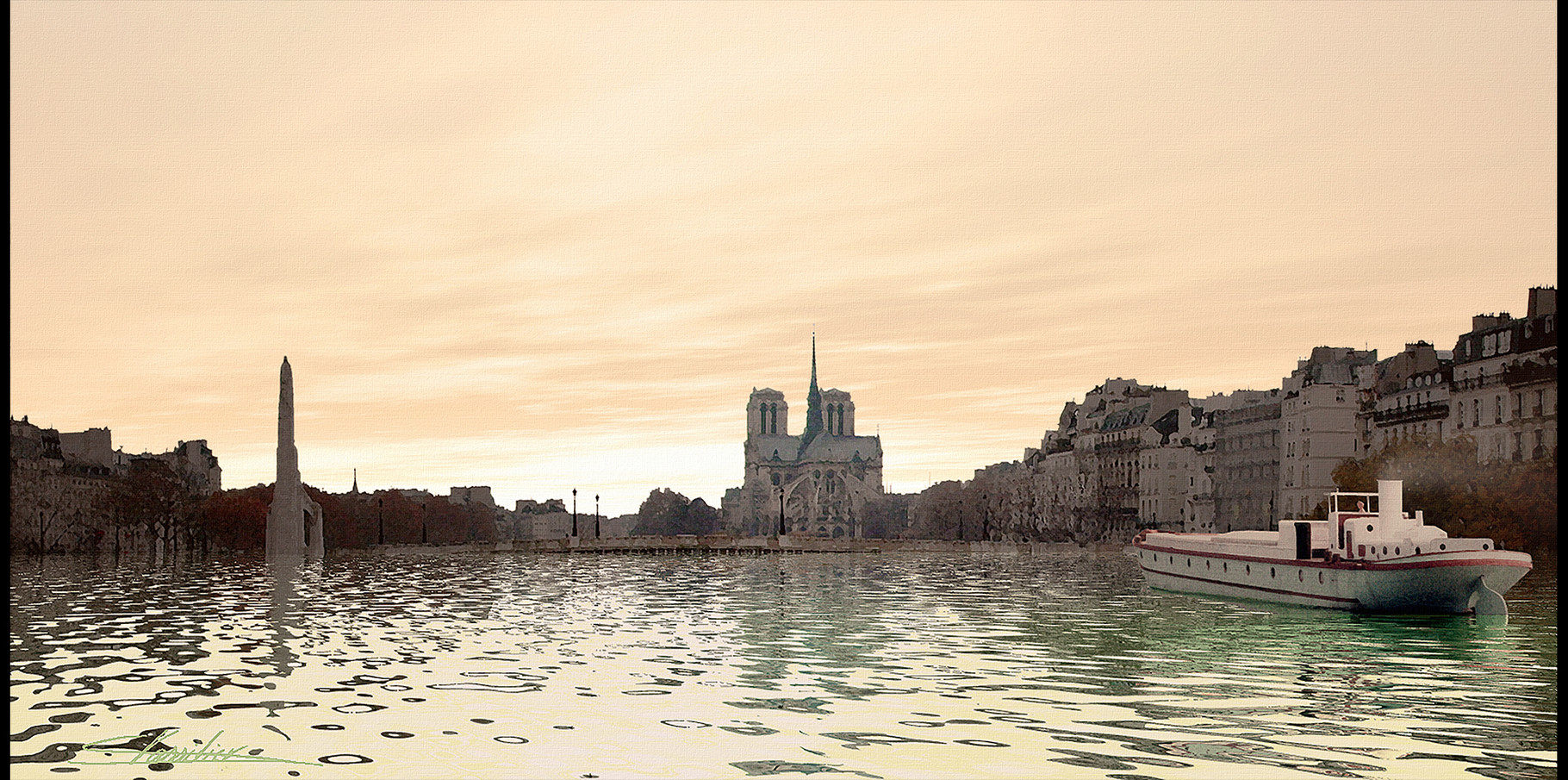 Notre Dame de Paris _ Pont de laTournelle  2004
