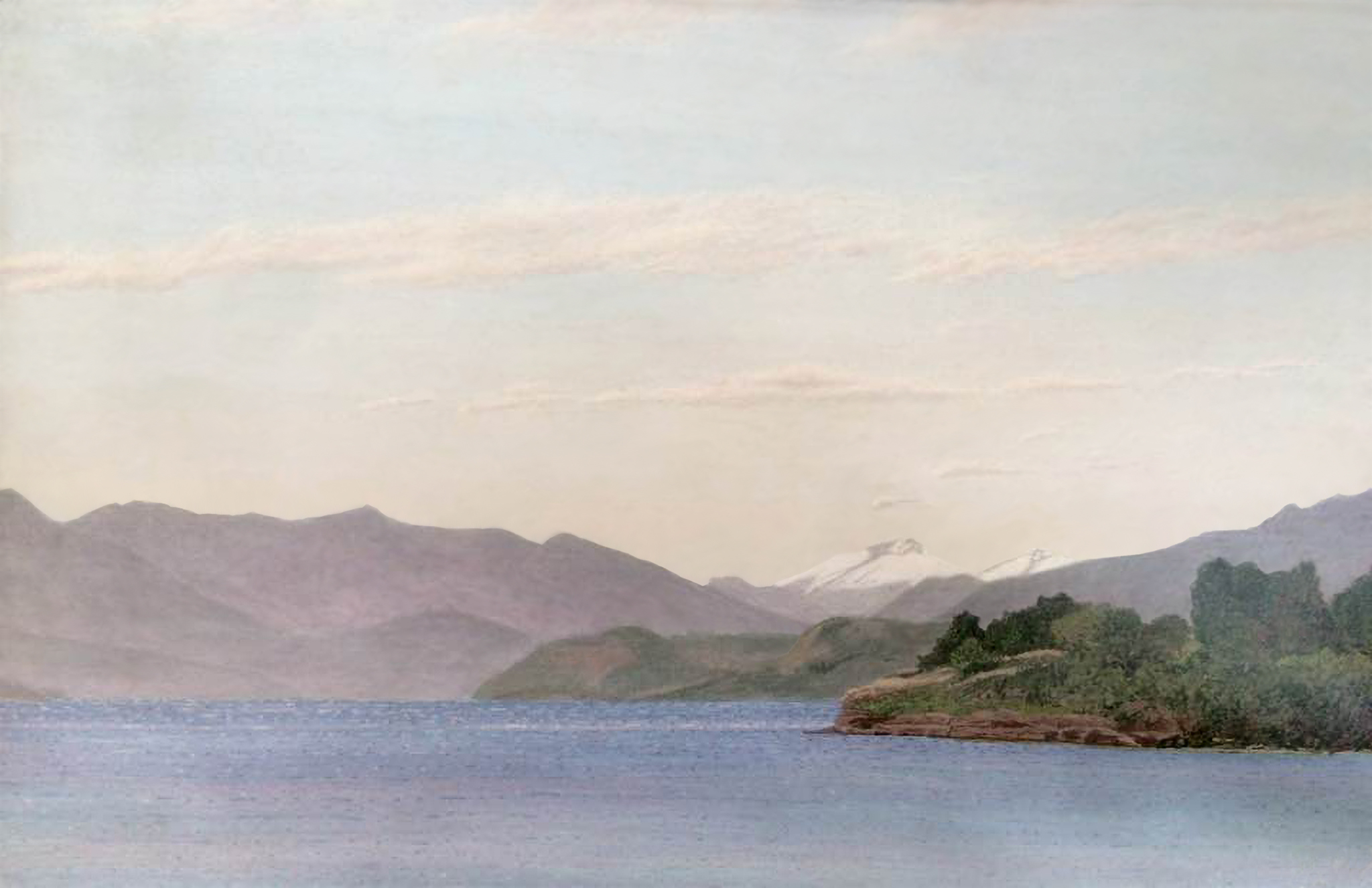 Lago Ranco Acrylique sur toile 
