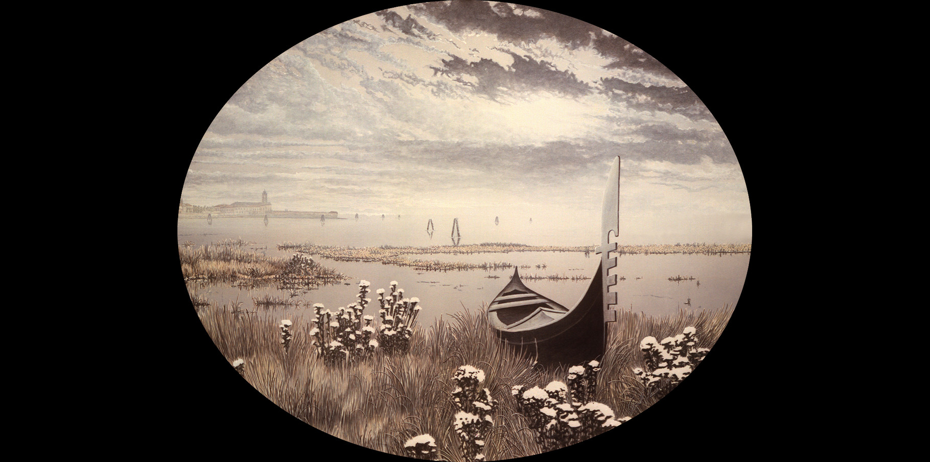 La Lagune   Acrylique sur toile