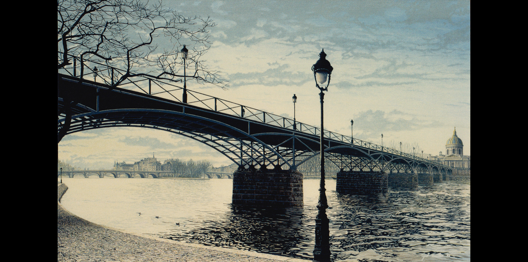 Pont des Arts  - acrylique sur toile