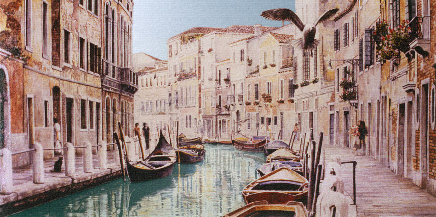 Fondamenta di Borgo   Acrylique sur toile