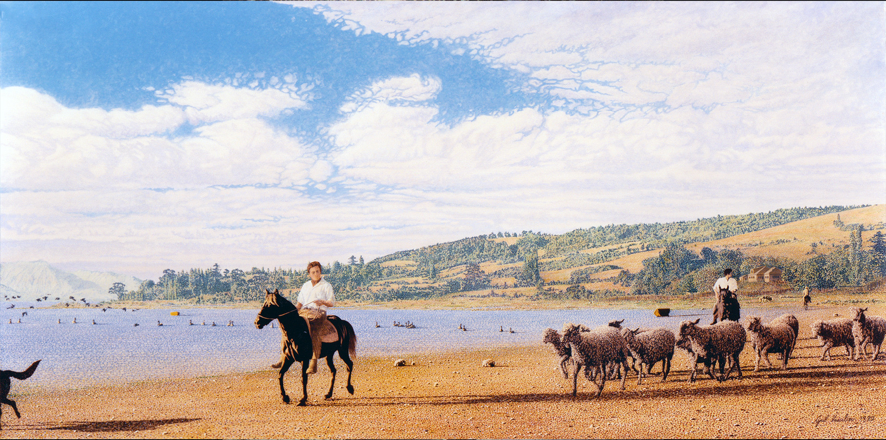 Chiloe 1990   Acrylique sur toile  195x97