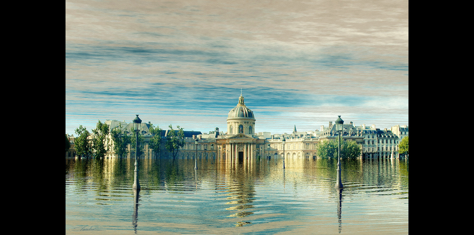 L'institut de France et le Pont des Arts  2004