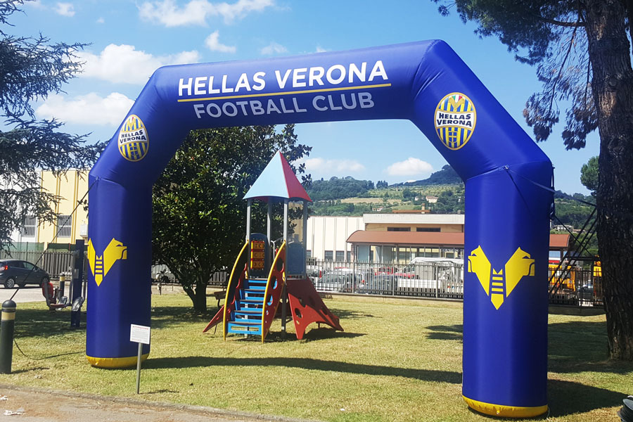 Arco Gonfiabile Hellas Verona - grafica fissa