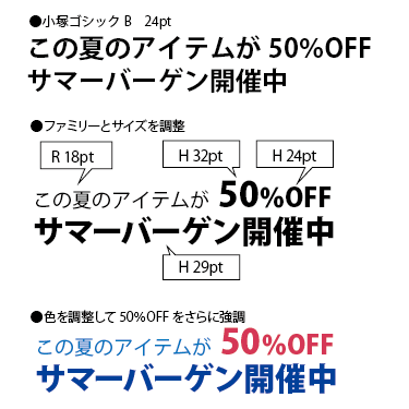 文字の強調