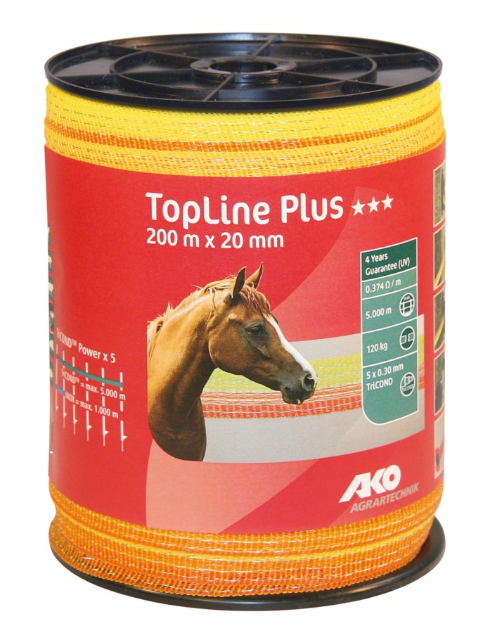 Ruban de clôture TopLine Plus 200 X 20 mm
