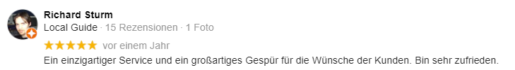 Google-Referenz Werbeagentur SpürSinn