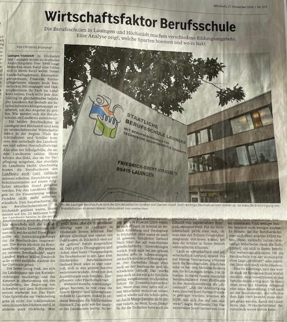 Wirtschaftsfaktor Berufsschule - Berufsschulentwicklungskonzept