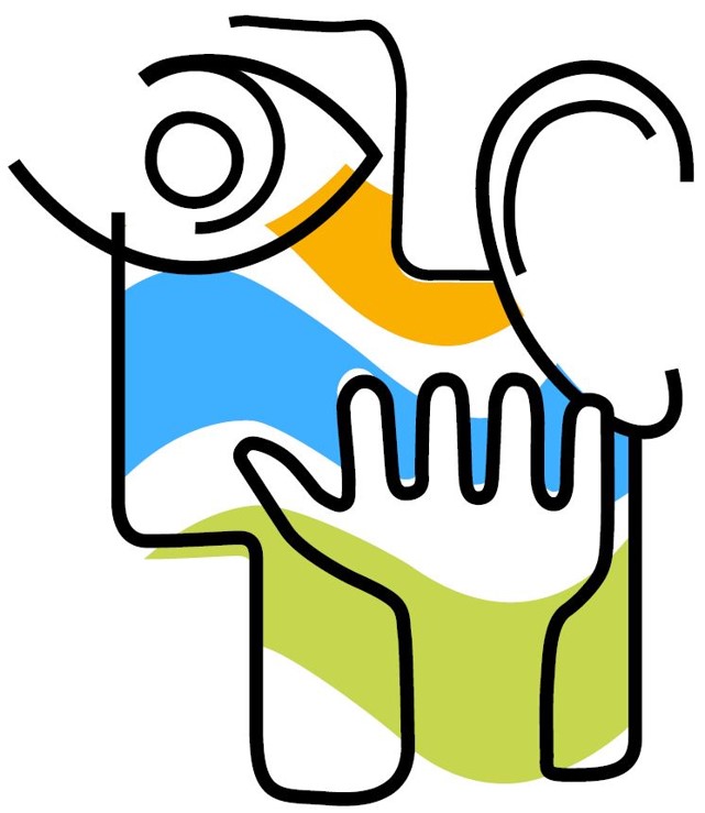 Das Logo der Schule zeigt einen Dreiklang aus Hinschauen, Zuhören und Handeln. 