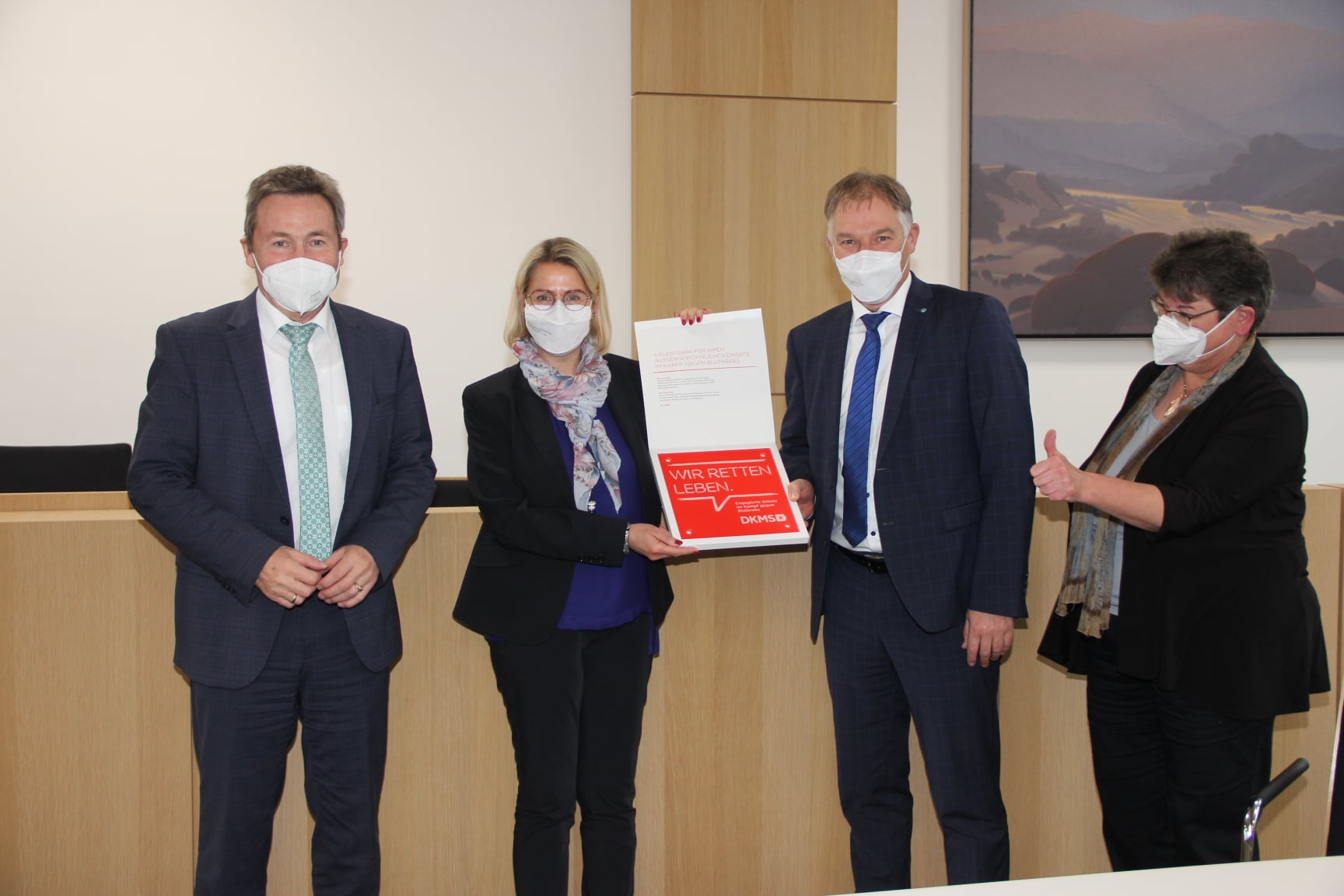 Auszeichnung der BSL mit dem DKMS-Schulsiegel