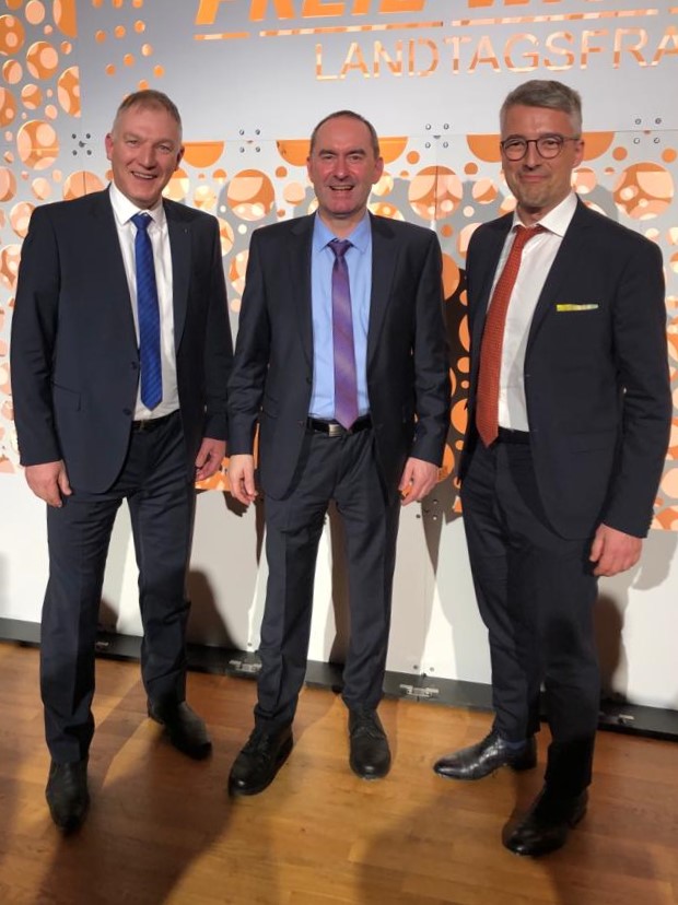 Peter J. Hoffmann (BS Lauingen), Hubert Aiwanger (stellv. Ministerpräsident) , Manfred Bäuml (BS HÖ)