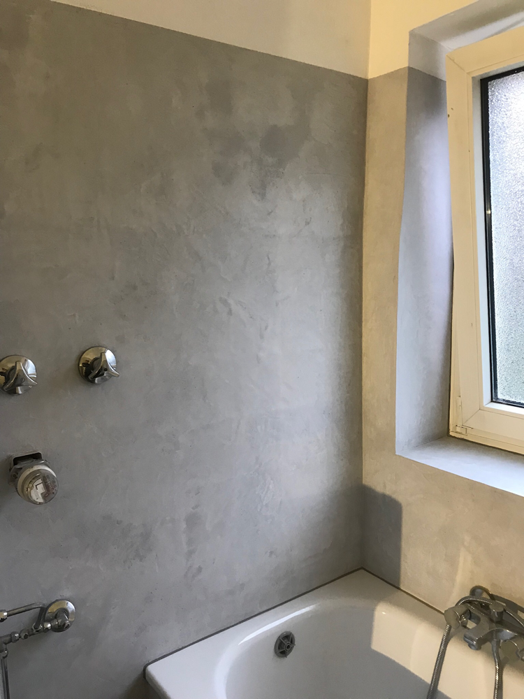Badezimmer ohne Fliesen - stucco-decor - Kreative Spachteltechnik und