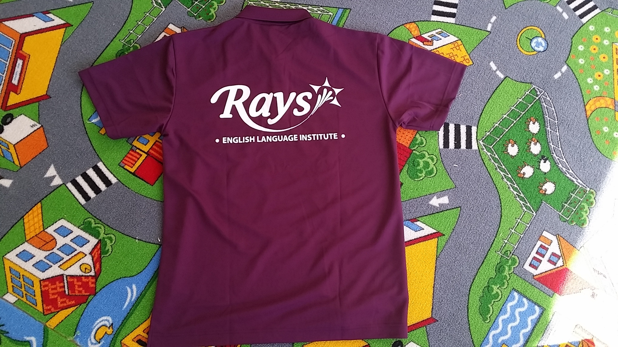 Rays講師のユニフォームです。見かけたら声をかけてくださいね！
